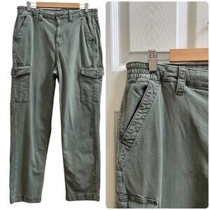 American Eagle Stretch Size 14R Cargo Straight Leg Pant 28.5 Inch Inseam